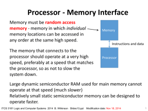 Cache Memory - Personal Web Pages