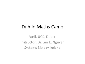 Dublin Maths Camp