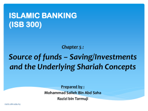 ISLAMIC BANKING (ISB 300)