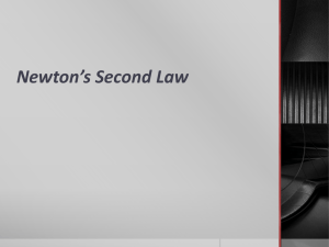 Newton`s Second Law NTG (Hewitt) PPT