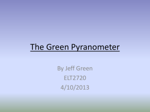 The Green Pyranometer Presentation