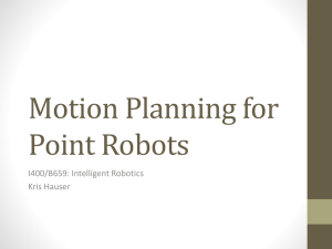 Motion planning for point robots