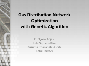 Gas Distribution Network Optimization with Genetic Algorithm