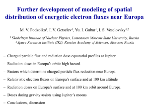 Further development of the model of spatial distribution of energetic