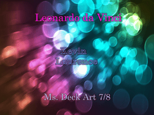 Leonardo da Vinci - Shelley Deck :: Artist & Educator