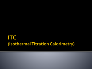 ITC (Isothermal Titration Calorimetry)