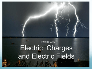 Electric Fields - Kennesaw State University College of Science and