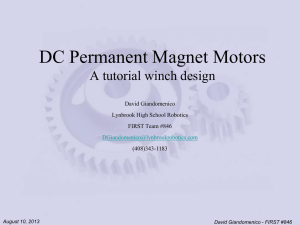 DC Permanent Magnet Motors-Tutorial
