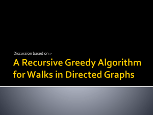 A Recursive Greedy Algorithm for Walks in Directed Graphs