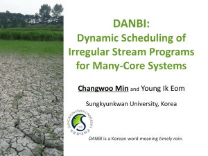 Dynamic Scheduling of Irregular Stream Programs for Many