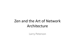 Zen and the Art of Network Architecture