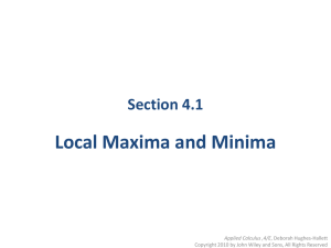 Local max/min [4.1]