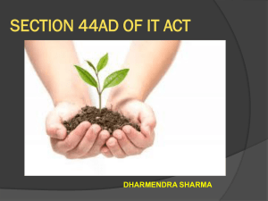 section 44ad of it act dharmendra sharma