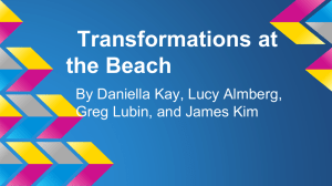 Transformations at the Beach - River Dell Regional School District