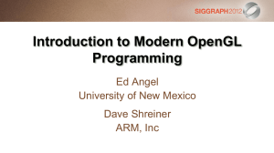 What Is OpenGL? - University of New Mexico