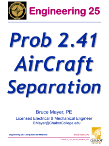 ENGR-25_Prob_2_41_AirCraft_Separation