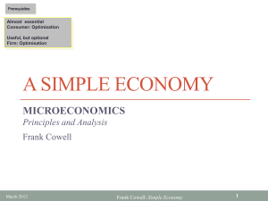 A Simple Economy
