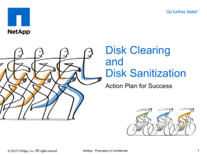Disk Sanitization Overview