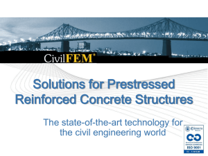Solutions for Prestressed Reinforced Concrete Structures