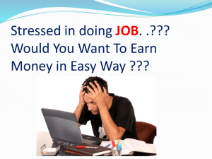 Stressed In Doing And Want Easy Way To Earn