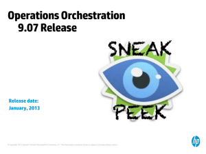 OO Operations Orchestration 9.x & CPE