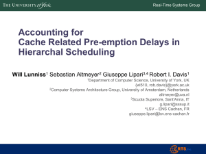 Accounting for Cache Related Pre-emption Delays in