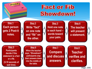 Fact or Fib Showdown!