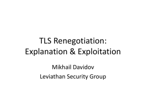 TLS Renegotiation: Explanation & Exploitation