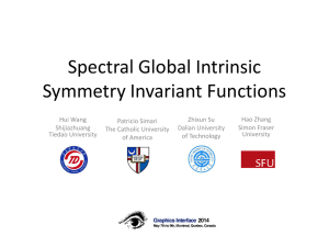 Spectral Global Intrinsic Symmetry Invariant Functions