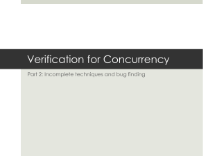 Verification for Concurrency