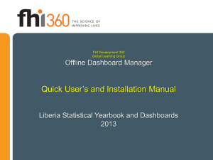 Offline Dashboards Installation and User`s Manual