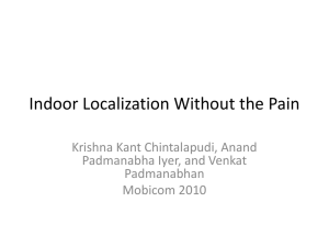 Indoor Localization without the Pain