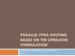Parallel FPGA Routing based on the Operator Formulation