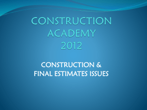 CONSTRUCTION ACADEMY 2012