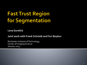 Fast Trust Region for Segmentation