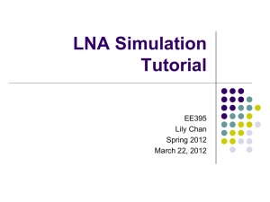 LNA simulation tutorial -