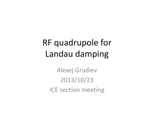 RF quadrupole for Landau damping (Alexej Grudiev)
