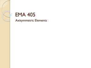 Axisymmetric Elements