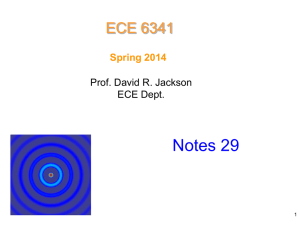 6341 notes 29 High Frequency Scattering by Cylinder