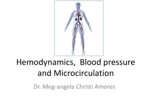 Hemodynamics, Blood pressure and