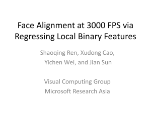 Efficient Face Alignment and Its Application
