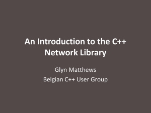 “An introduction to the C++ Network Library” by
