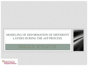 Modelling of deformation of different layers during the AFP