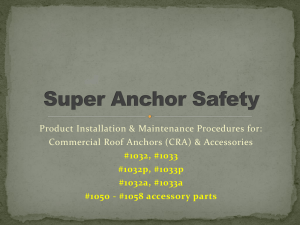 This overview is taken from Super Anchor Safety Instruction Manual