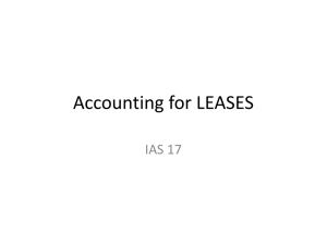 Accounting for LEASES