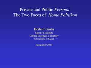 Private and Public Persona