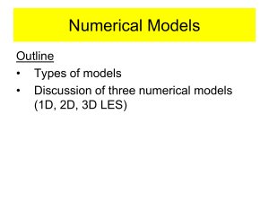 1D Numerical Model
