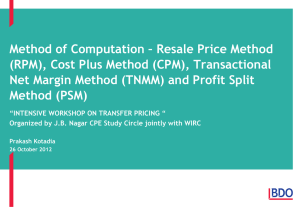 MAIN PRESENTATION HEADING - jb nagar cpe study circle of wirc