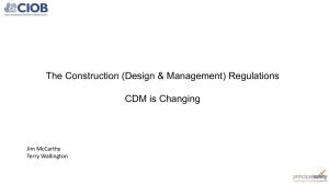 CIOB CDM15 Presentation
