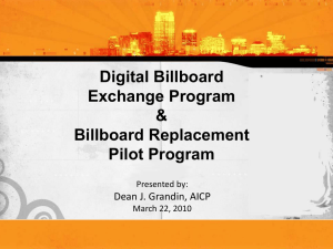 Digital Billboard Council Presentation-Ord.1st Read-3-22